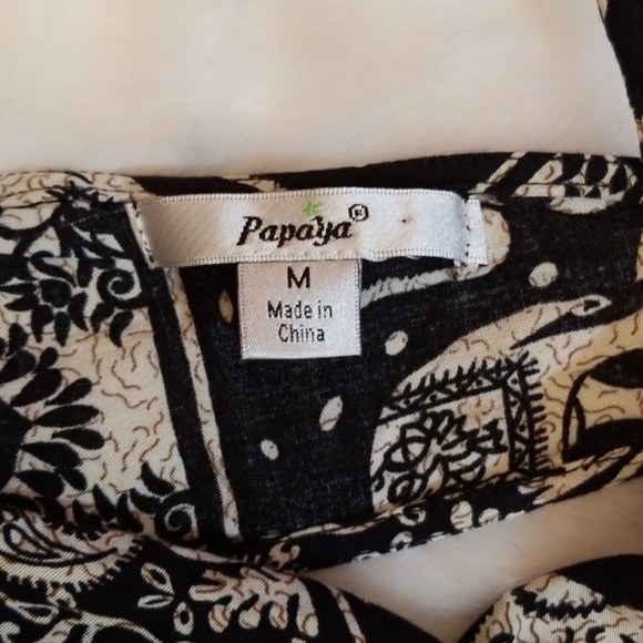 Papaya Elephant Pattern Romper M - Picture 6 of 8